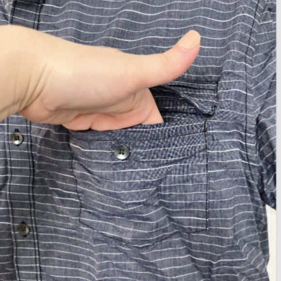 Reaction Kenneth Cole Cotton XL Short Sleeve Button Down Collared Shirt w/pocket - Picture 10 of 14